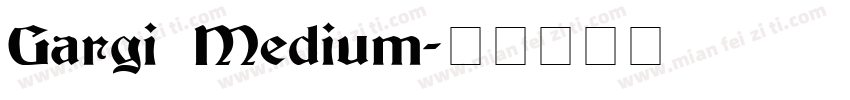 Gargi Medium字体转换